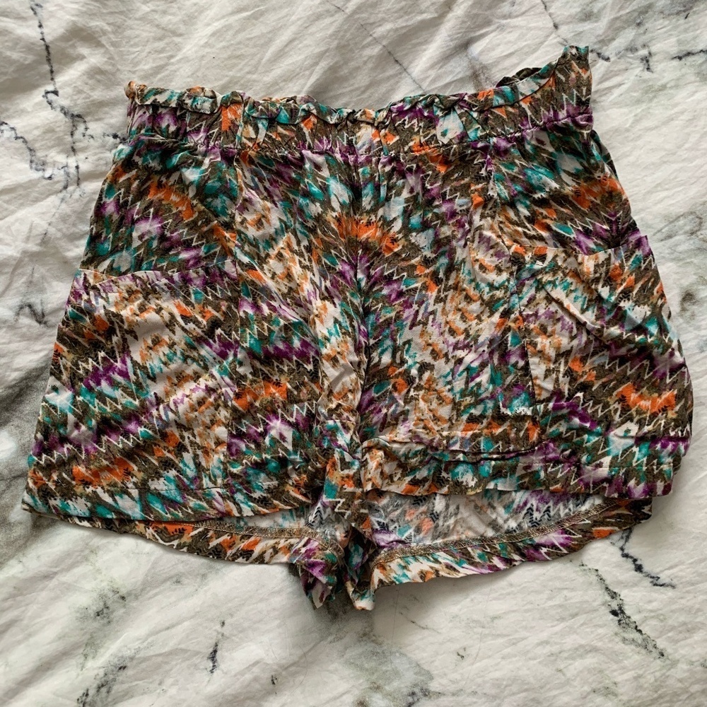 Lily White Multicolour Shorts - Picture 1 of 3